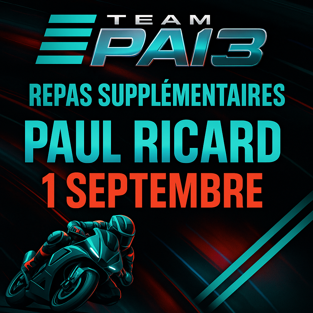 REPAS SUPPLEMENTAIRE PAUL RICARD 1 ER SEPTEMBRE 2025